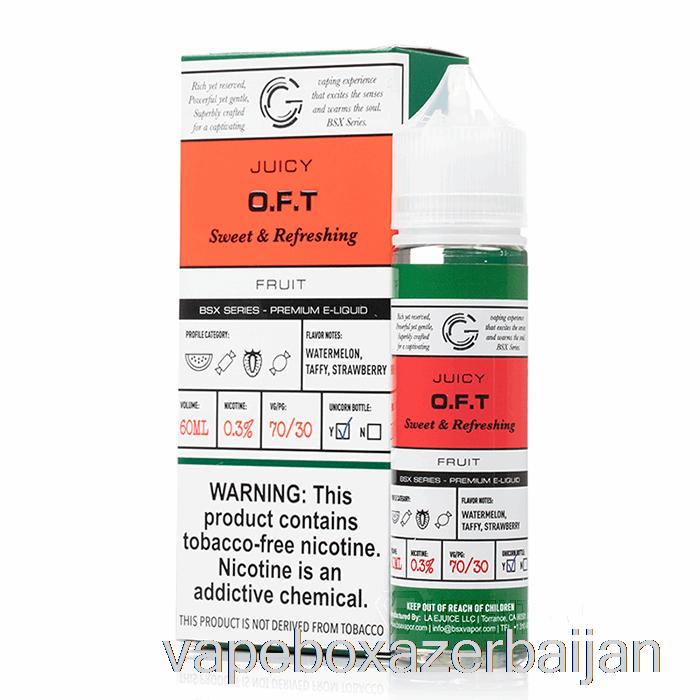 Vape Azerbaijan OFT - BSX Series - 60mL 3mg